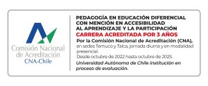 Carrera de Pedagogía en Educación Diferencial - U Autónoma